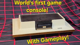 World's First Game Console ( Magnavox Odyssey ) with gameplay