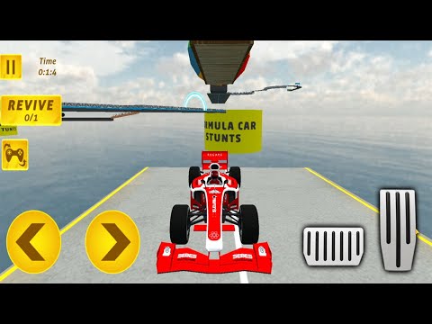 Formula Car Stunt - New Red Formula Unlocked Driving Impossible Stunts Android Gameplay 3D