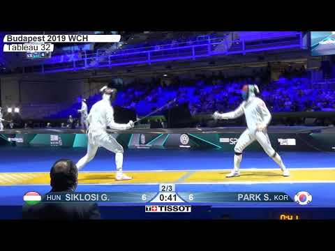 2019 242 T32 05 M E Individual Budapest HUN WCH YELLOW PARK KOR vs SIKLOSI HUN
