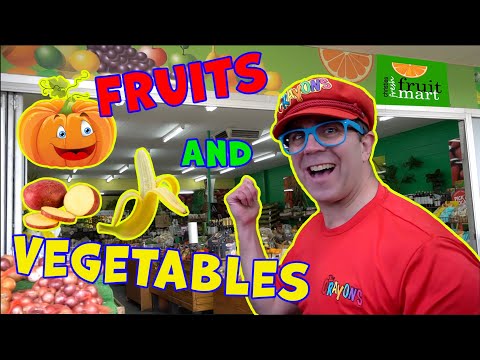 Buying Fruit and Vegetables | Fruit and Vegetables For Kids | Grocery Store For Kids
