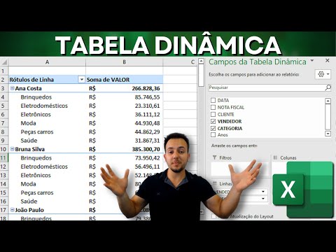 Como Fazer Tabela Dinâmica no Excel | Passo a Passo do Zero | Organizar Dados e Relatórios