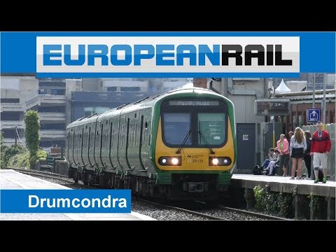 Irish Rail Class 29000 CAF Commuter Train 29019 calls at Drumcondra Railway Station