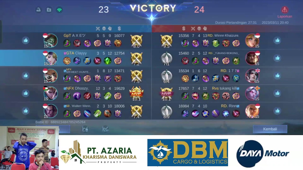 TURNAMEN MOBILE LEGEND ICT CHAMPIONS 2023 SEASON 3