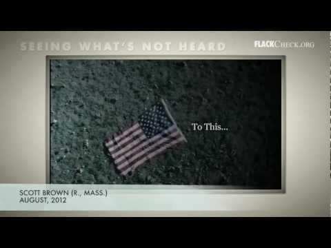 Seeing What's Not Heard: Sen. Brown vs. Obama on patriotism Video