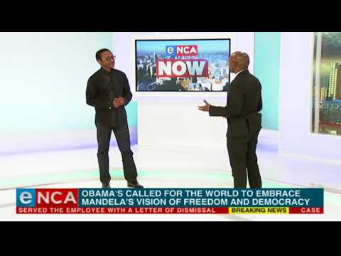 Barack Obama calls for the world to embrace Mandela's vision