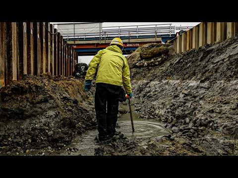 [Building the Bridge Foundation] Craftsmen at Work on Bridge Replacement #BridgeConstruction #Japan