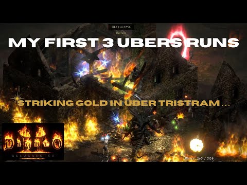 Diablo 2 Resurrected - My First 3 Ubers Runs - 20/20 Torch!