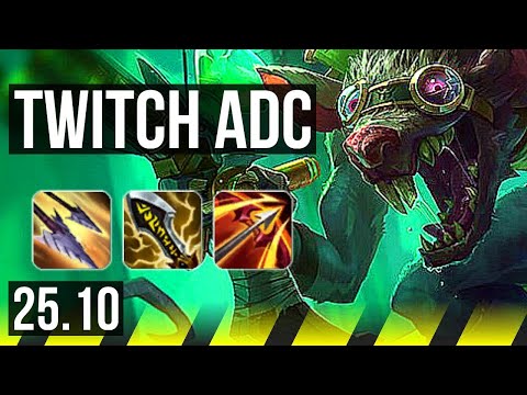 TWITCH & Poppy vs XAYAH & Zilean (ADC) | 10/4/11 | KR Master | 25.10