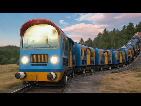 Train Compartment Separates From Train Funny Cartoon Movie | choo choo train kids videos