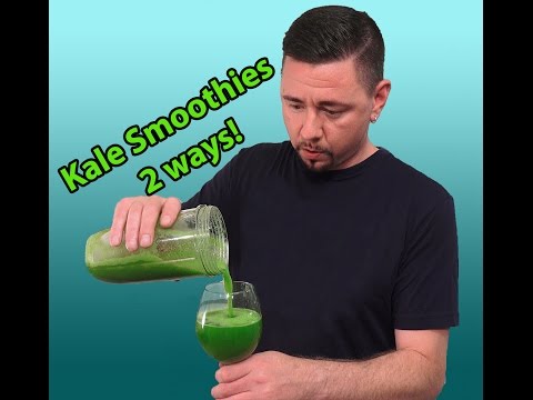 Kale Smoothies 2 ways