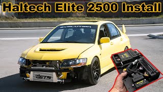 Installing a Haltech Elite 2500 onto the Evo 8!