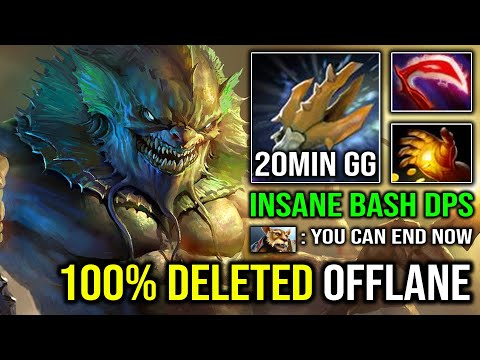 How to 100% DELETE Offlane First ITEM Midas Slardar | EZ 20Min GG with Crazy Perma Bash EPIC Dota 2