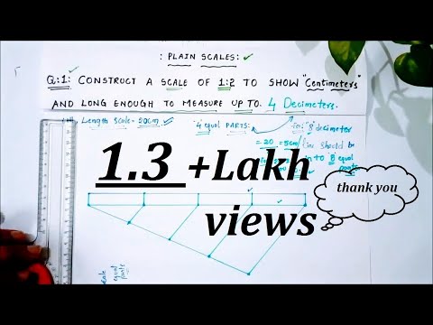 Engg. Drawing - SCALES - A Simple problem on PLAIN SCALE - part-1 Video