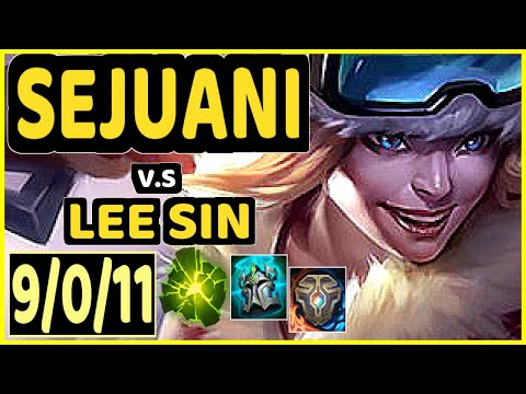 CLID (SEJUANI) vs LEE SIN - 9/0/11 KDA JUNGLE CHALLENGER GAMEPLAY - KR