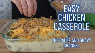 Homemade Broccoli and Chicken Casserole | Made with a Scratch Sauce | Easy Chicken Casserole Recipe
