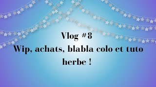Vlog #8 : Wip, achats, blabla colo et tuto herbe !