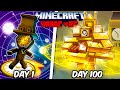I Survived 100 Days As A CLOCKMAN In Hardcore Minecraft