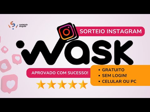 WASK.CO 🥳 Sorteio Instagram Grátis Muitos Comentários - LINK NA DESCRIÇÃO