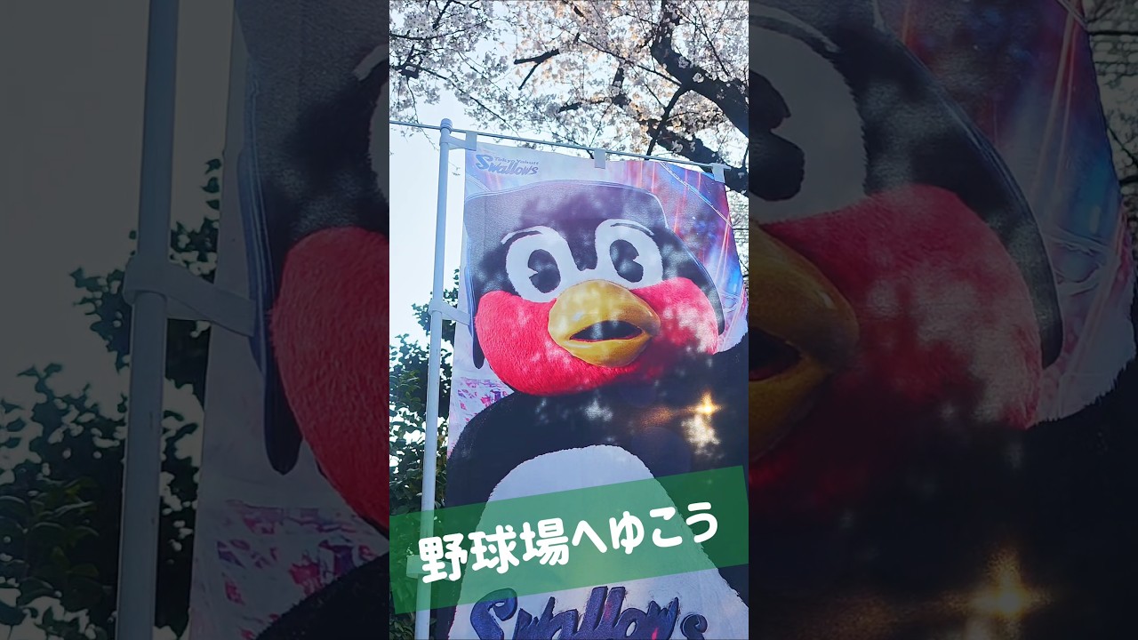 つば九郎の大好きな野球場へゆこう　#shorts #つば九郎