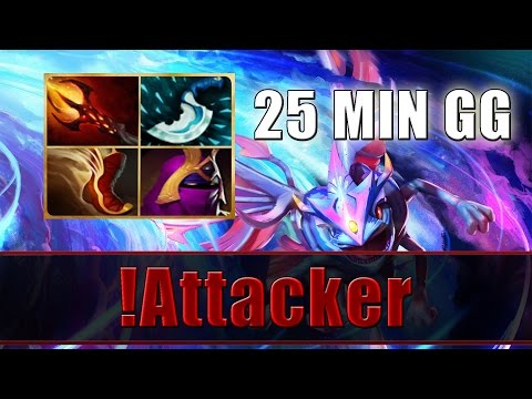 !Attacker plays Puck 25 MIN GG - Dota 2
