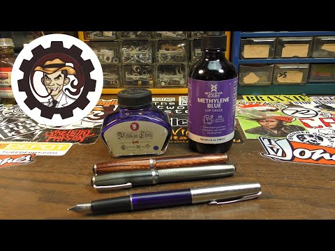 Methylene Blue as Fountain Pen Ink