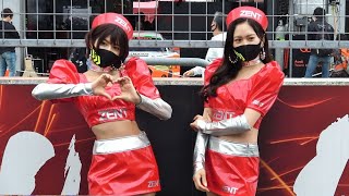 スーパー耐久2021第3戦富士15 藤井マリー(@fujimary_6)さん 高橋菜生(@18skmk)さん ZENTsweeties 美人レースクイーン Audi Team Hitotsuyama
