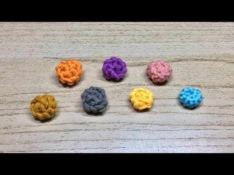 How to crochet button tutorial | DIY crochet button | Quick and button crochet
