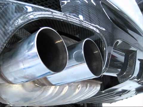 BMW 135i E82 Akrapovic downpipes installed on RHD car