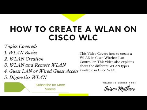 How to Create a WLAN on Cisco WLC