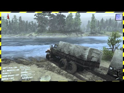 SPINTIRES 2014 Heavy Truck Stuck In Mud Full Version Preview | The River Map