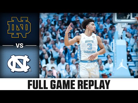 Notre Dame vs. North Carolina Full Game Replay | 2025-26 ACC Men's Basketball