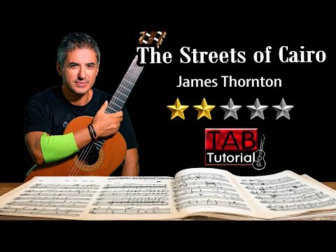 The Streets of Cairo by James Thornton | Fingerstyle Guitar Tutorial + Sheet & Tab