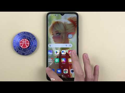 How to press Power + Menu key to open Google Assistant on Xiaomi Redmi 9C Android 10