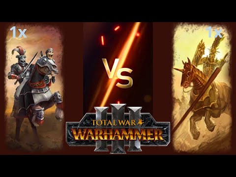 Knights of the Blazing Sun vs Knights of the Black Rose in Total War: Warhammer 3