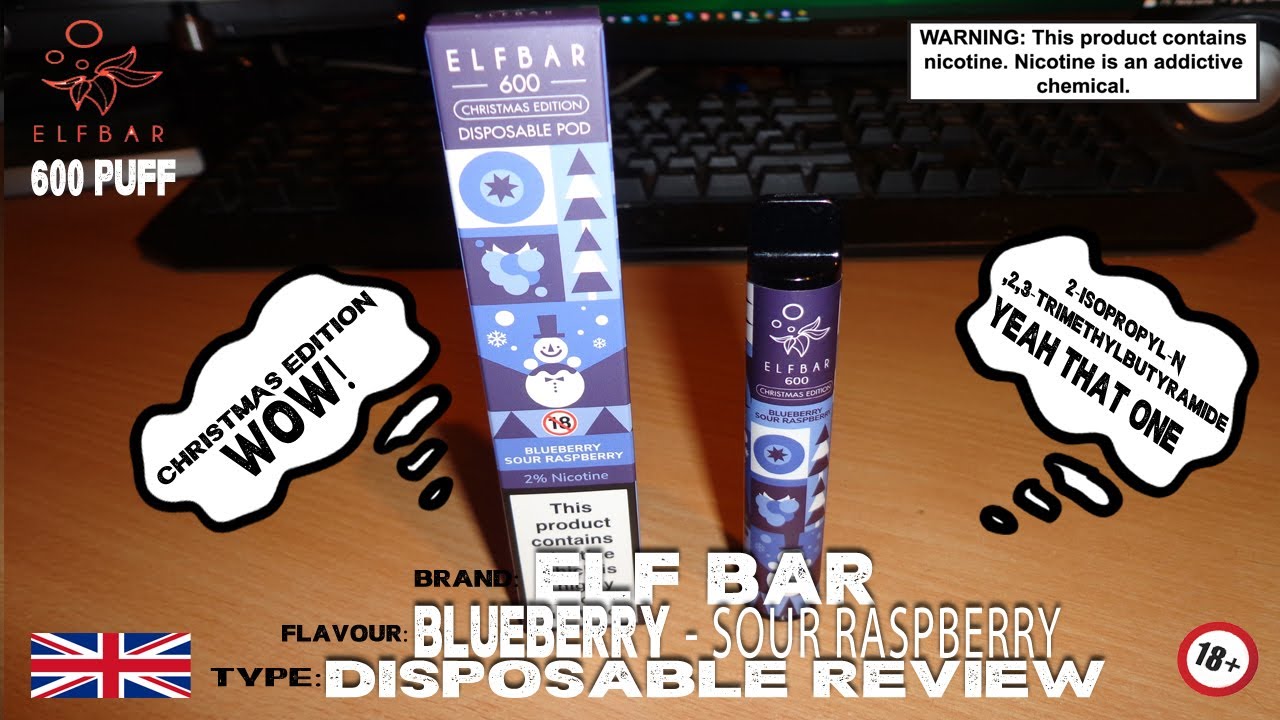 Watch video ELF BAR 600 PUFF - BLUEBERRY SOUR RASPBERRY - UK REVIEW Now ELF BAR 600 PUFF - BLUEBERRY SOUR RASPBERRY - UK REVIEW