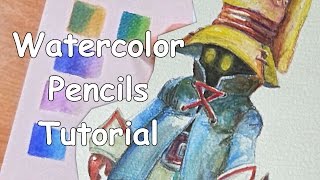 DRAWING TUTORIAL: HOW TO USE WATERCOLOR PENCILS FOR BEGINNERS