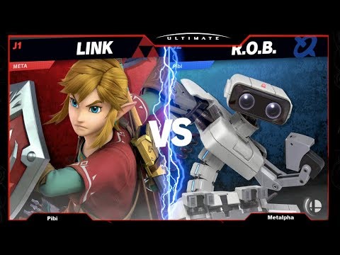 Smash Family 1 - Pibi (Rob) vs Metalpha (Link)  Winner Round 3- SSBU