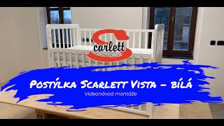 Postýlka s odnímatelným bokem Scarlett Vista buk přírodní 120 x 60 cm