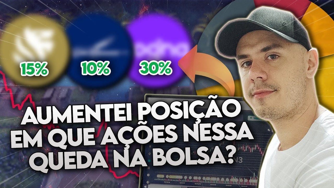 O que ESTOU FAZENDO na minha CARTEIRA? Como eu REAGI a QUEDA e qual o FUTURO das AÇÕES! André Cadore