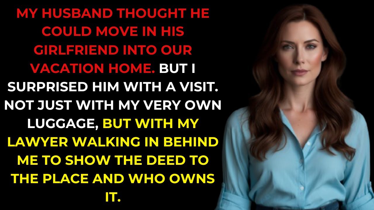 My Husband's GF Moved Into Our Vacation Home—The Look on Their Faces When I Arrived with the Deed