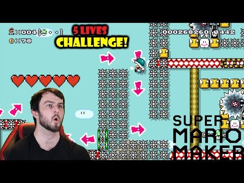 The 5 Lives Challenge Run! - Super Mario Maker