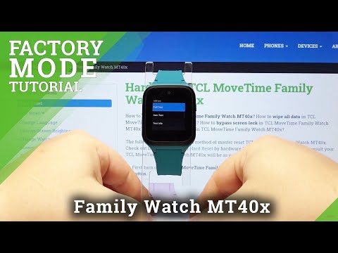 How to Factory Reset TCL MoveTime Family Watch MT40x - Remove All Stored Data