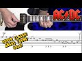 AC/DC - Back in Black - guitar lesson (outro solo), with tabs! 🎸