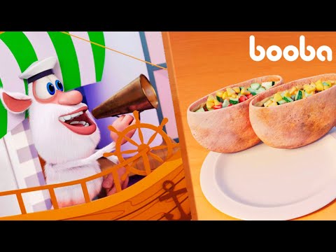 Booba 🥙 Yemek Yapboz: Döner Tekneleri ⛵ Çocuklar için komik karikatürler - BOOBA ToonsTV