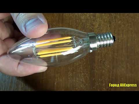 Светодиодная лампочка E12 E14 от LUCKYLED. Лампа Edison