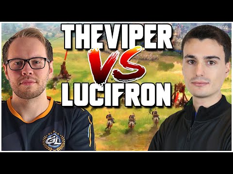 Viper (#1 AOE player of all time) vs LucifroN (rank 1 ladder player AOE4) | AoE4| Grubby