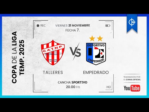 EN VIVO | Copa de la Liga 2025 - Fecha 7: Talleres VS. Empedrado