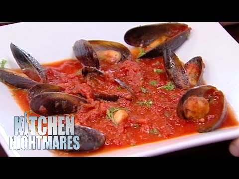 Gordon Ramsay Served The Smallest Portion Of Mussels He's Ever Seen | Kitchen Nightmares Video