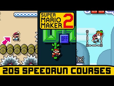 Super Mario Maker 2 - 20 Second Speedrun Courses!