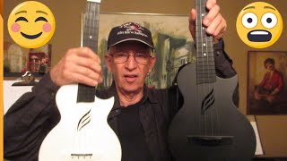 Video thumbnail for What color Enya Nova U concert ukulele should I get?  Black or White! by Rich Davis